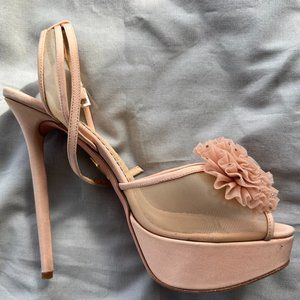 Charlotte Olympia Limited Edition "Candice" Pink Pom-Pom Heels